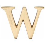 M Marcus Heritage Brass Letter W - Pin Fix 51mm